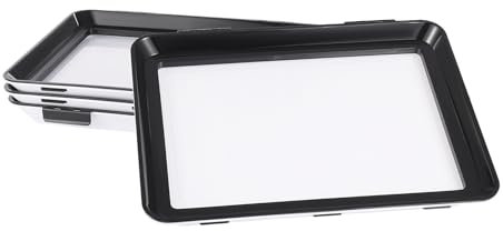 SABUIDDS 4 fiambreras apilables, color negro, 30 x 22,5 cm, recipientes herméticos con tapa, reutilizables, para guardar carne, pescado, salchichas, queso y verduras