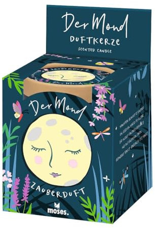 moses. Basically it´s magic Duftkerzen Zauberduft Mond, hochwertige Kerze aus 100% Rapswachs, Vegan mit natürlichen ätherischen Ölen, Duftnoten von Ylang Ylang, Jasmin & Sandelholz