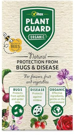 Vitax Plant Guard Organic - Natural Plant Protection against Bugs & Diseases Bee Friendly- Suitable For Use Outdoors & Greenhouses - Concentrated 250ml