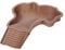 Huayeex Mangeoire Tortue Terrestre, Bassin De Bain pour Reptile, Bol Alimentation pour Reptile avec Échelle, Gecko, Tortue, Dragon Barbu, Brun