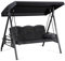191 * 120 * 20cm 3 Seat Replacement Canopy for Outdoor Swing, Bench Glider Swings Shade Fabric, UV Weather Waterproof for Garden Patio Yard Park Porch Seat Furniture