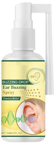 Limpieza De Orejas Canal Del Oído Buquejo De Tinnitus, Niebla De Extracción De Cera, Spray De Higiene De La Oreja, Ingredientes, Apoyo De Salud Auditiva, 60 Ml Para Mujeres, Hombres, Viajes, Na