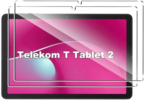 FDHYFGDY 2 Stück Schutzfolie für Telekom T Tablet 2 10,1 für Panzerglas, 9H Härte, Anti-Bläschen HD Displayschutz für Telekom T Tablet 2