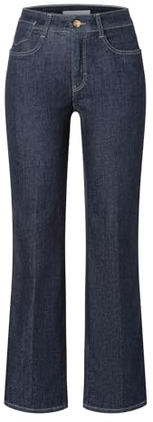 Mac - Damen 5-Pocket Jeans, Laura Authentic (5225-90-0387L) | Super bequemer Stretch-Denim. Bootcut mit ausgestelltem Bein. Normale Leibhöhe. Feine Bügelfalten.