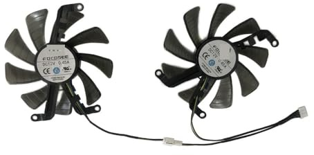 LUNOZST Laptop-Teile FY09015M12LPA, Grafikkartenlüfter, VGA-Kühler, 2 Stück für KFA2 für GTX 1660 SUPER (1-Click OC), für kfa2 für RTX 2060 3060Ti 3060 1-Click OC(1 Plug FY09015M12LPA)