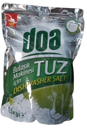 PUFAI Bundle - Sel pour lave-vaisselle 1,5 kg | Sel régénérant pour lave-vaisselle contre les dépôts de calcaire