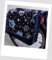 Kinder-Fahrradtasche Joy Satteltasche Gepäckträgertasche Fahrradtasche 2 x 5 Liter Farbe: 28 Owl 1 Navy-orange
