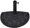 vidaXL Pied Base de Parasol Semi-Circulaire en Résine Support Socle Parasol