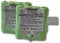 vhbw 2X Akku kompatibel mit DeTeWe Outdoor 8000, PMR8000, PMR 8000, Simvalley WT-100 Funkgerät, Walkie Talkie (700 mAh, 4,8 V, NiMH) - Ersatz für PX-175-675, PX-1754-919, PX-1755