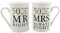 50 Years Mr & Mrs Mugs Amore Mug Set in A Gift Box