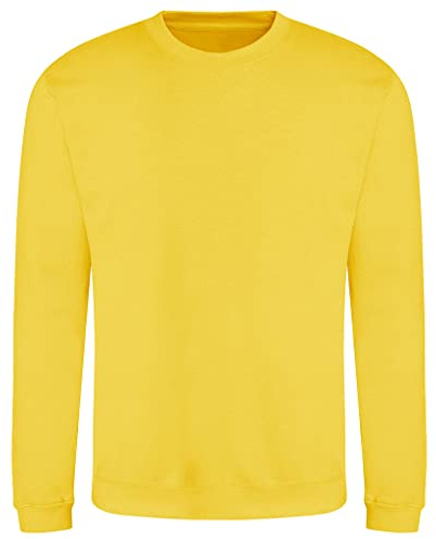 AWDis Herren Sweat Sweatshirt, Gelb (Sun Yellow SUY), XXL