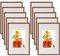 WOLTU Bilderrahmen 10x15 cm Set of 10 Fotorahmen aus Kunststoff mit Passepartout, Posterrahmen zum vertikalen oder horizontalen Aufhängen/Aufstellen, Collage Wanddeko, Bronze
