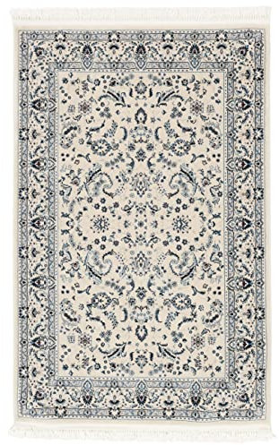 RugVista, Nain Florentine, Teppich, Mittelflor, 160 x 230 cm, Rechteckiger, Oeko-Tex Standard 100, Polyester, Flur, Schlafzimmer, Küche, Wohnzimmer, Cream, Mehrfarbig