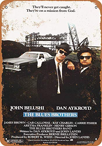 None Brand Blues Brothers Blechschild Retro Metall Wanddekor Tin Zeichen Vintage Plaque Wandaufkleber Geschenk Yard Bar Pub Cafe Home Decor