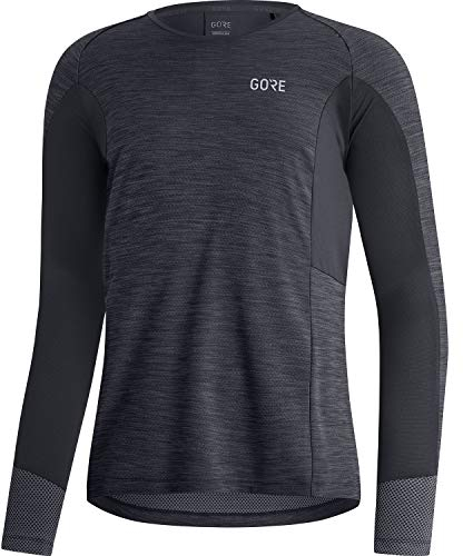 GOREWEAR Energetic Long Sleeve Shirt Mens, Black, M