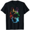 Tierliebhaber Hunde Geschenk Buntes Deutscher Schäferhund T-Shirt
