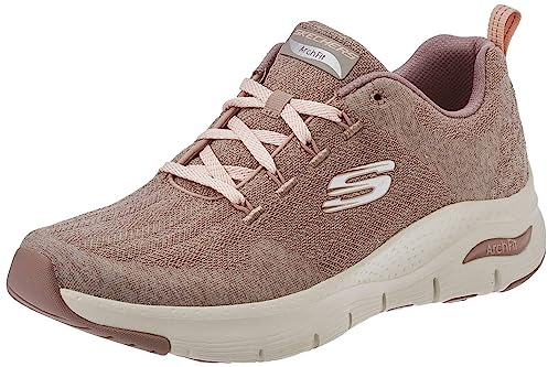 Skechers Arch Fit - Comfy Wave, Scarpe da ginnastica Donna, Marrone, 38 EU