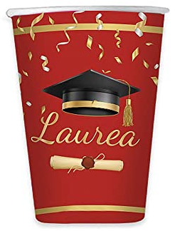 8 Bicchieri 200 cc. Laurea Glamour