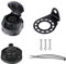BEIJISTAR Kit de Prise Remorque 13 Broches avec Joint en Caoutchou et Support de Montage en Métal, 12V Étanche Connecteur Prise Remorque Femelle, pour Caravane Voitures RV Bateau