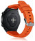 ZoRoll Bracelet 22mm Compatible avec Garmin vivoactive 4/Venu 2/Forerunner 255, Souple Sport Silicone Bracelet de Remplacemen pour Amazfit GTR 4/GTR 3 Pro/GTR 3/Xiaomi Watch S1 Pro/Mi Watch - Orange