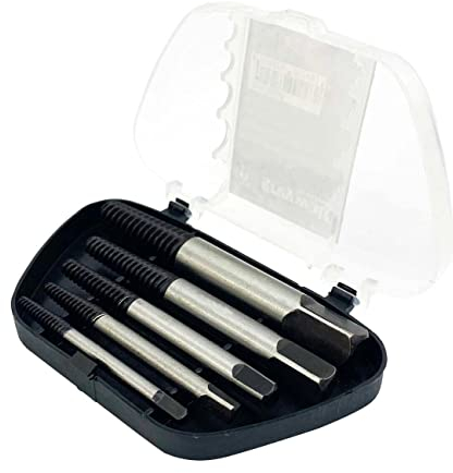 GEFRABO Schraubenausdreher 5-teilig Set Schraubenentferner Linksausdreher Satz Ausdreher (M3-M6, M6-M8, M8-M11, M11-M14, M14-M18)