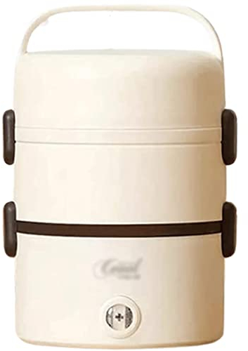 OLOTU Food Heater Round Electric Lunch Box, 1.8L Thermal Warmer Food Heater with Three Inner Bladders, Fast Heating Lunch Heater Upgraded