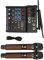 Piccolo Mixer Stereo Bluetooth con 2 Microfoni Wireless Mixer Audio a 4 Canali Processore Stereo Famiglia Mixer DJ per Live Streaming