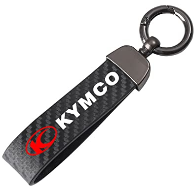 BLuvos Carbon Fiber Motorrad Schlüsselanhänger Halter Schlüsselanhänger,Passt für KYMCO Xciting 250 300 400 AK550 CT250 CT300 S400