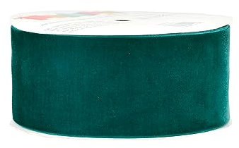 Creativery Samtband 50mm x 5m Rolle - Farbauswahl in 3/6/10/25/50mm - farbecht & waschbar - Schleifenband zum Nähen - Geschenkband zum Verpacken Dekorieren Basteln - Petrol 347