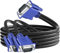 PASOW VGA Splitter Cable (No Screen Extension) 1 Male to 2 Male Dual Monitor Y Adapter 1080P Full HD for projectors, HDTVs, Monitors (3 Feet) - Only for Screen Duplication - Work for Identical Monitor