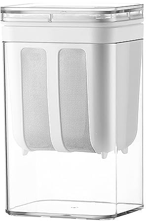 Filador de yogurt, filtro de yogurt griego 1.1l con una bolsa de malla fina y una tapa a prueba de fugas, botella de filtro de jugo de queso sin BPA, filtro de jugo para hacer una espesa leche de