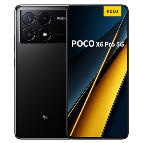Xiaomi Smartphone Poco X6 Pro 5G 8+256GB Black AMOLED Display, Screen 6.67” 5000mAh Battery 67W Turbo Charging, MediaTek Dimensity 8300-Ultra Processor