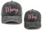 Mama und Mini Hüte Verstellbare Baumwolle Bestickt Eltern-Kind Baseball Caps Set von 2 Passende Mama und Tochter Hüte, Mama Mini Schwarz, Einheitsgröße