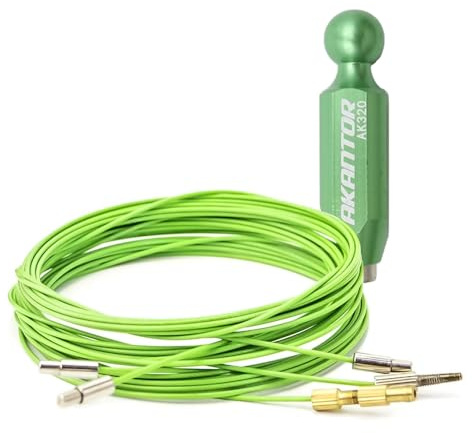 POFET Internal Cable Routing Kit Bike Bicycle Internal Wiring Tool with a Variety of Fixing Heads to Fit the Fuel Pipe Variable Speed Brake Outer Tube Core/Inner Line