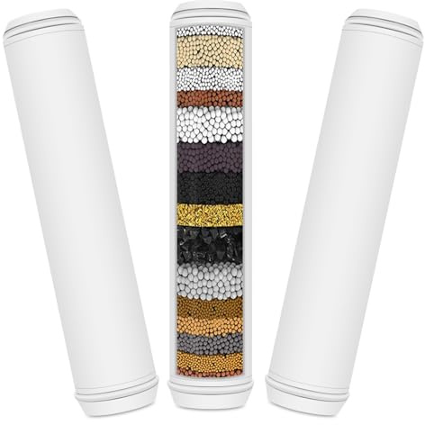 Multi-Stage Shower Filter Replacement Compatible with MEKO Shower Filter for Handheld Shower Head, 3 Pack