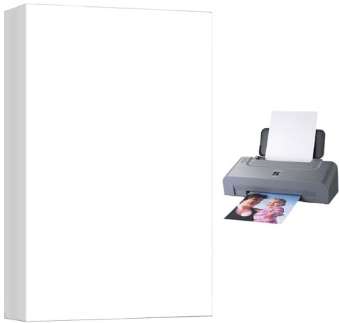 Inkjet Hochglänzend Fotopapier DIN A4, 100 Blatt, fotoblätte, Fotokarten, Photokarten Sofort, Hochglanz Fotopapier, Glänzendes Fotopapier, Hochglänzendes Wasserfestes Fotopapier