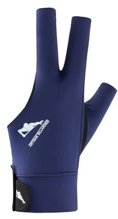 Generisch Billard Handschuh, Snooker Handschuhe, Billiard Pool Cue Gloves, Verstellbare Poolhandschuhe (Blau)