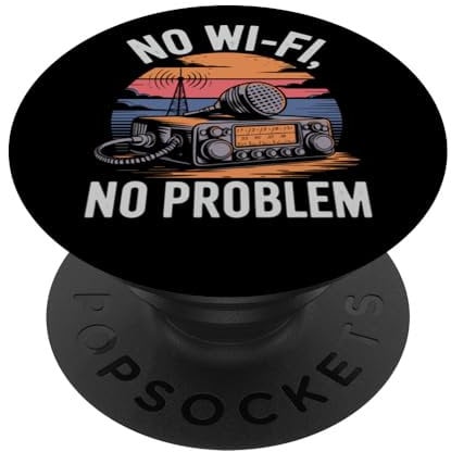 Lustiges Ham Radio Design für Amateurfunker PopSockets Klebender PopGrip