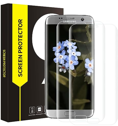 Carantee 2 Schutzfolie für Panzerglas für Samsung Galaxy S7 Edge, 9H Härte, Sensitive Touch Schutzglas, Anti-Bläschen, 3D Runde Kanten, Anti-Öl, HD Klarsicht Samsung S7 Edge Displayschutzfolie