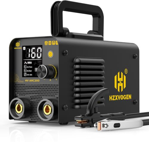 H HZXVOGEN 200A Stick Welder, 240V 2-in-1 MMA/ARC & Lift TIG Welding Machine, Portable DC Inverter Welder with LED Display, Hot Start, Arc Force & Anti-Stick for DIY Home Repair