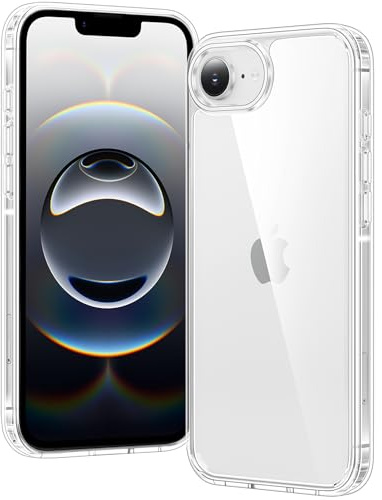 Voyahülle Clear Case for iPhone 17e & iPhone 16e, Ultra Thin, Shockproof TPU Cover, Anti-Yellowing, Crystal Clear, Phone Case for Apple iPhone 17e/16e - Clear