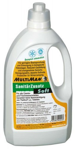 MultiSan ToilettenZusatz 'Soft' (auf Campingplätzen mit biol. Kläranlage), Inhalt:10 l