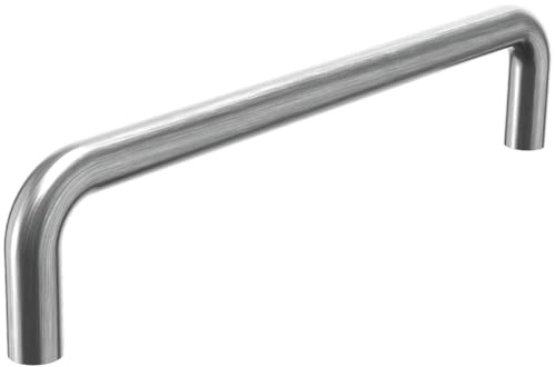 Möbelgriff Küchengriff Schubladengriff massiv Edelstahl ø 8mm Lochabstand 128mm