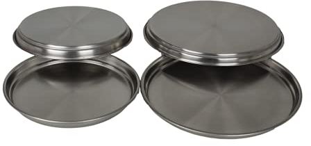 Apollo 17 cm/ 21 cm Dia Stainless Steel Hob Cover, Set of 4