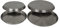 Apollo 17 cm/ 21 cm Dia Stainless Steel Hob Cover, Set of 4
