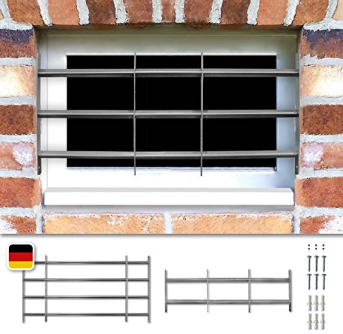 Fenstergitter Sicherheitsgitter Venlo ausziehbar in 6 Gößen 450x500-650 mm