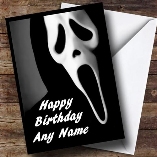Scream Scary Horror Customised Birthday Greetings Card- Birthday Cards/Horror, Scary & Horrid Cards | Birthday Card | Horror, Scary & Horrid Card