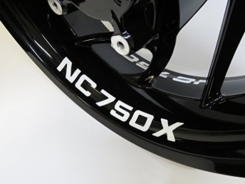 BIKE-label Felgenbettaufkleber NC-750-X 4er-Set kompatibel mit Honda Motorrad X790006