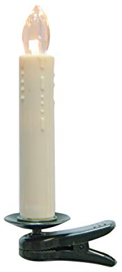 hellum 602630 LED Weihnachtsbaumkerzen ohne Kabel inkl. Fernbedienung (14x2cm)