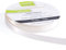 Vaessen Creative Satinband 9mmx10m Weiß Antik, Schleifenband, Dekoband, Bänder zum Basteln, Stoffbänder für Hochzeit, Taufe Und Geburtstagsgeschenke